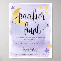 Über dem Mond Lila Baby Schnuller Hunt Game