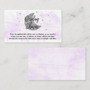 Über dem Mond Neutrale Babydusche Begleitkarte