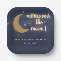 Über dem Mond - Neutrale Babydusche