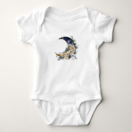Über dem Mond nirgendein goldener Babyduschanzug Baby Strampler