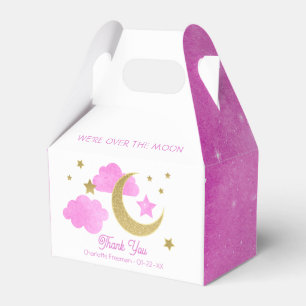 Über dem Mond Pink Baby Duwer Fevor Box Geschenkschachtel