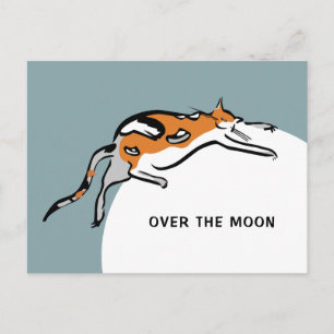 Über dem Mond Postkarte