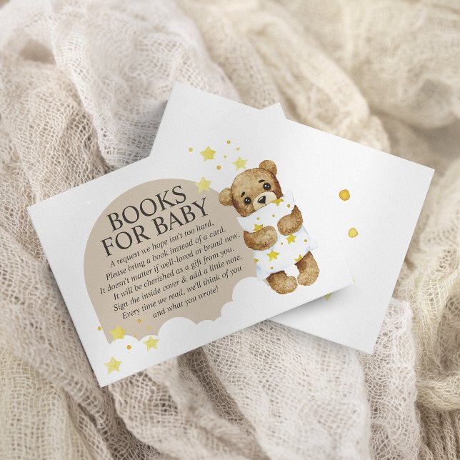 Über dem Mond Teddy Bärenbücher für Baby Begleitkarte (Von Creator hochgeladen)