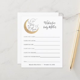 Über dem Mond Wünsche für das Baby