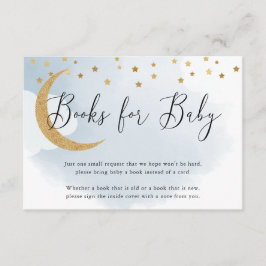 Über dem Moon Blue Book Request, Books for Baby Begleitkarte