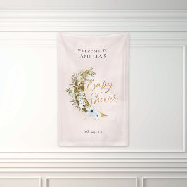 Über dem Moon Boho Gold Dust & Clouds Banner