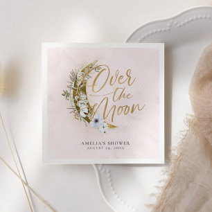 Über dem Moon Boho Gold Dust & Clouds Napkins Serviette