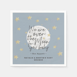 Über dem Moon Boy Babyduschpapier Napkins Serviette