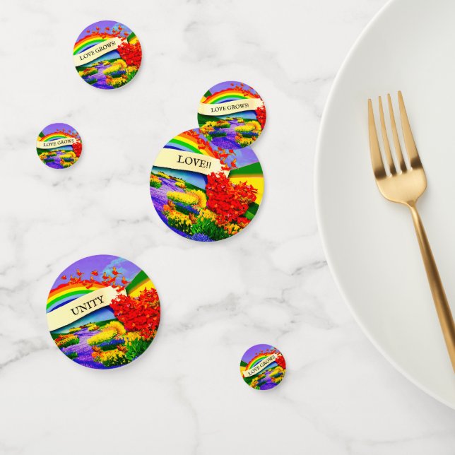 ÜBER DEM RAINBOGEN KONFETTI (Gruppe)