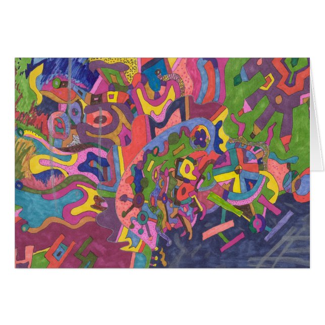 "Über dem Sturm" Abstrakte Kunst (Vorderseite (Horizontal))