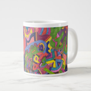 "Über dem Sturm" Abstrakte Kunst Jumbo-Tasse