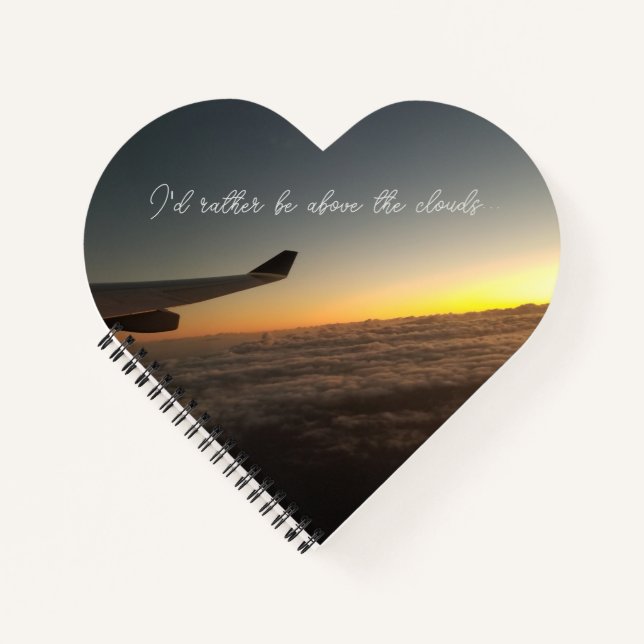 Über dem Wolkenheft Notizbuch (Vorderseite)