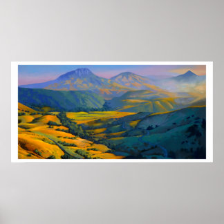 Über dem zweiten Bauernhof Poster