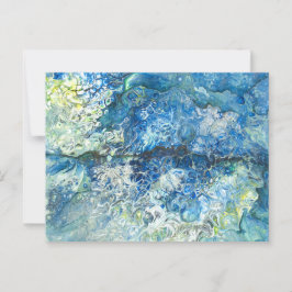 Über den Bergen über dem Meer Postkarte