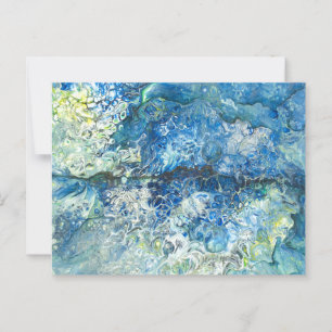 Über den Bergen über dem Meer Postkarte