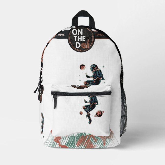 Über den "Dai News Backpack" Bedruckter Rucksack (Vorderseite)