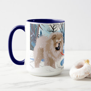ÜBER DEN FLUSS Fawn/Cinnamon Chow Tasse