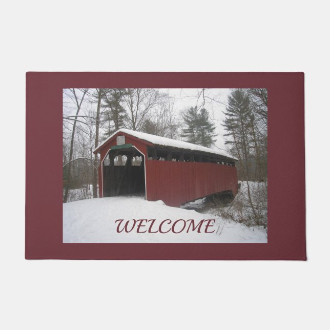 "Über den Fluss und durch den Wald" Fußmatte (Vorderseite)