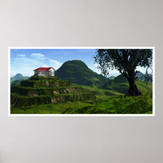 Über den Hügeln Poster