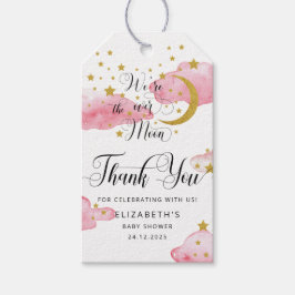 Über den Mond Babyduschteppichen Geschenkanhänger