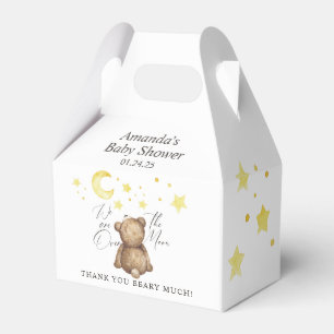 Über Den Mond Teddybär-Baby-Party Geschenkschachtel