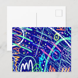 Über den nächtlichen Himmel Postkarte