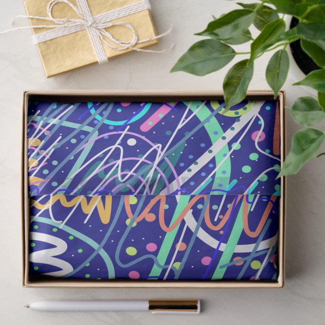 Über den nächtlichen Himmel Seidenpapier (Geschenk)