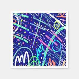 Über den nächtlichen Himmel Serviette