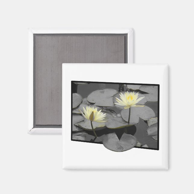 Über den Rahmen hinaus blühen Magnet (Vorderseite/Rückseite)