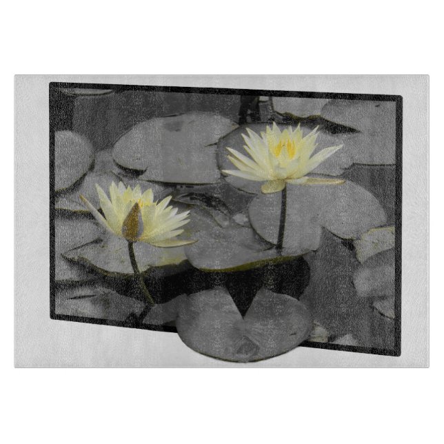 Über den Rahmen hinaus blühen Schneidebrett (Vorderseite)