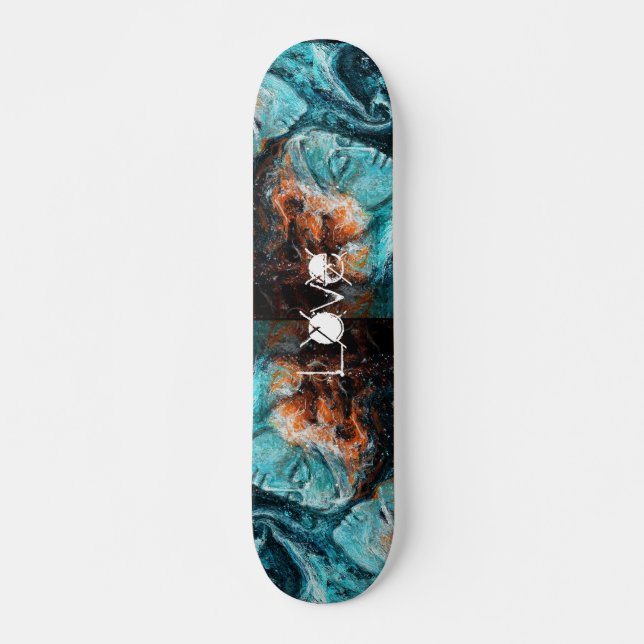 Über den Raum hinweg Skateboard (Vorne)