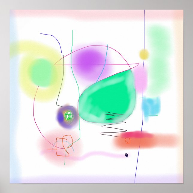 Über den Raum schweben Poster (Vorne)