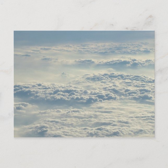 Über der benutzerdefinierten Postkarte "Wolken" (Vorderseite)