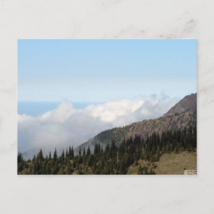 Über der Clouds-Postkarte Postkarte