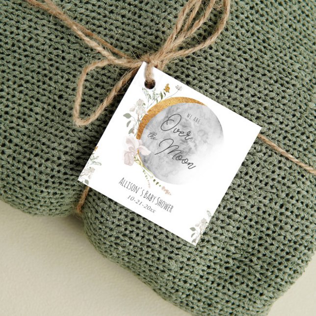 Über der geschlechtsneutralen Babydusche des Monde Geschenkanhänger (Von Creator hochgeladen)