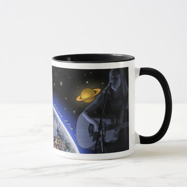 Über der Himmel-Collagen-Tasse Tasse (Rechts)