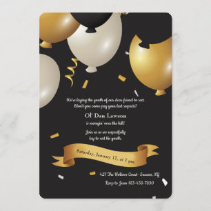 Über der Hügel-Geburtstags-Einladung Einladung