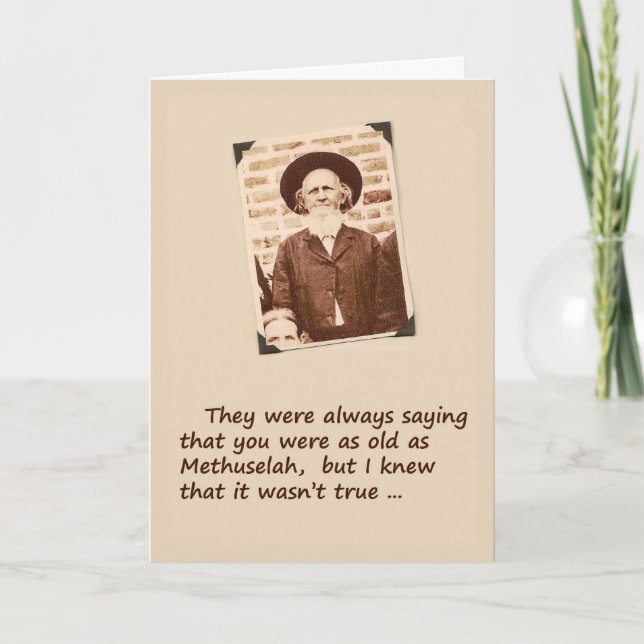 Über der Hügel-Geburtstags-Karte Karte (Vorderseite)