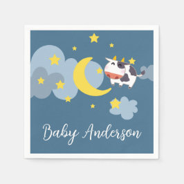 Über der Mond Babydusche Serviette