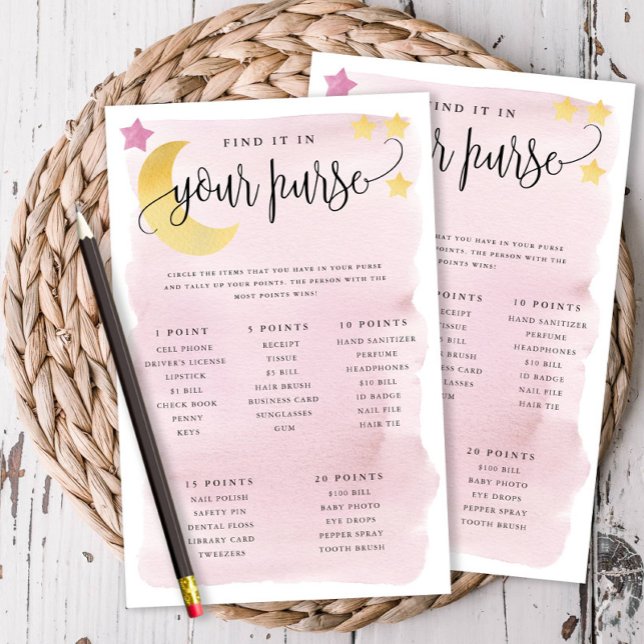 Über der Mondpurse-Papierspielkarte Pink Flyer (Von Creator hochgeladen)