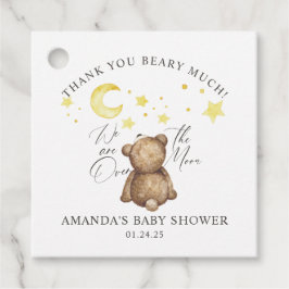 Über der Teddy-Bärendusche Geschenkanhänger