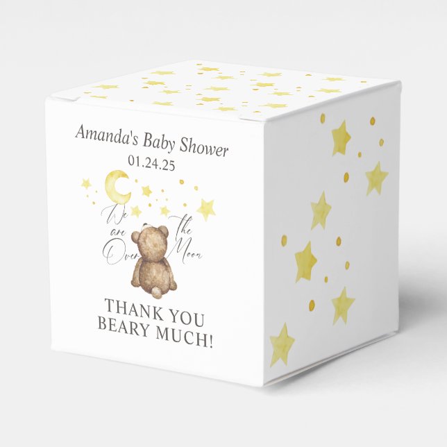 Über der Teddy-Bärendusche Geschenkschachtel (Vorderseite)