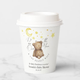 Über der Teddy-Bärendusche Pappbecher