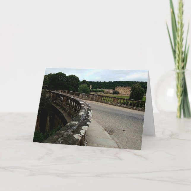 Über die Brücke, nach Chatsworth. Karte (Vorderseite)