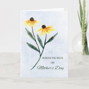 Über die Meilen auf Mütter Tag Zwei Kone Blume Karte