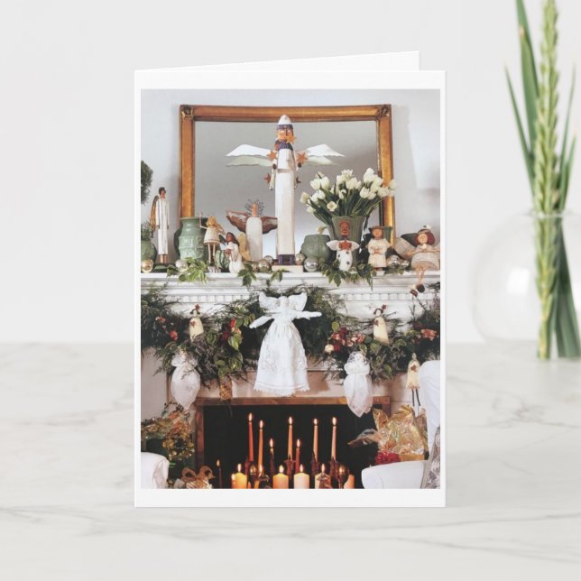 **ÜBER DIE MEILEN** BEI CHRISTMAS FEIERTAGSKARTE (Vorderseite)