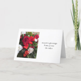 Über die Meilen hinweg Feiertagskarte