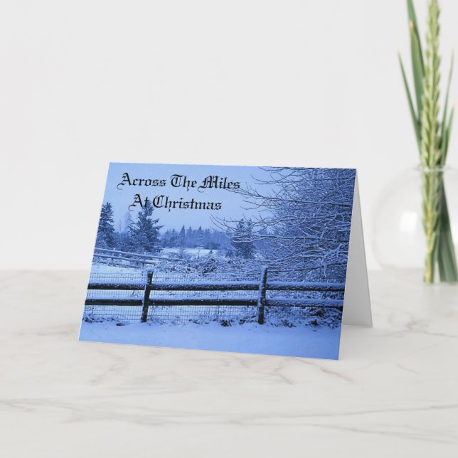 Über die Meilen hinweg Weihnachten (Vorderseite)