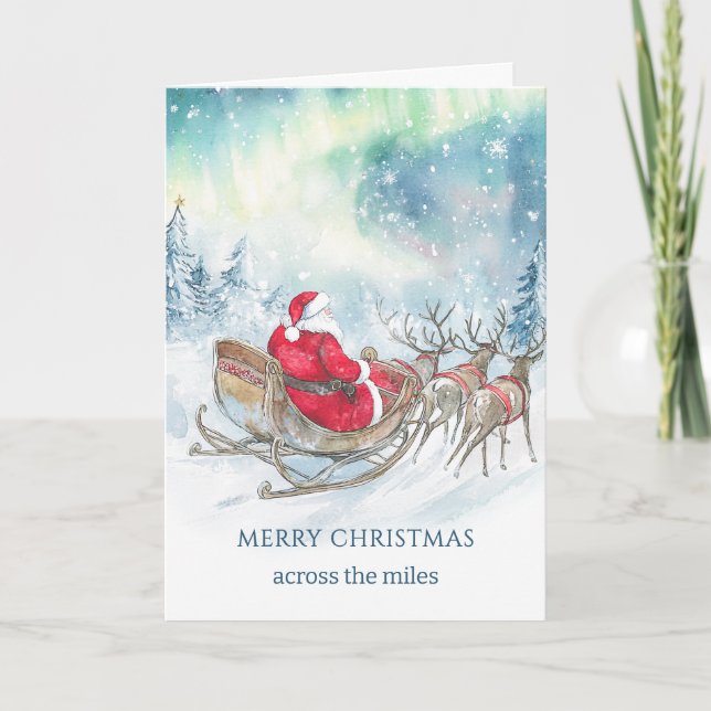 Über die Miles Santa Reindeers Sleigh Weihnachten (Vorderseite)