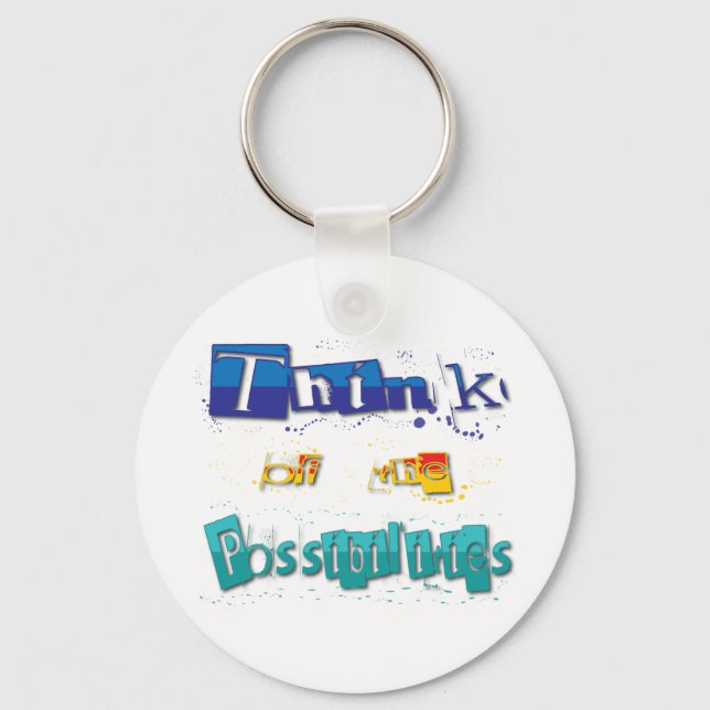 über die Möglichkeiten nachdenken Schlüsselanhänger (Vorderseite)